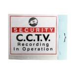 CCTV in Operation Sticker – Door/Window Label