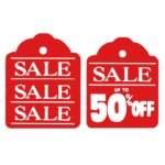 Red SALE Double-Sided Hanging Sign