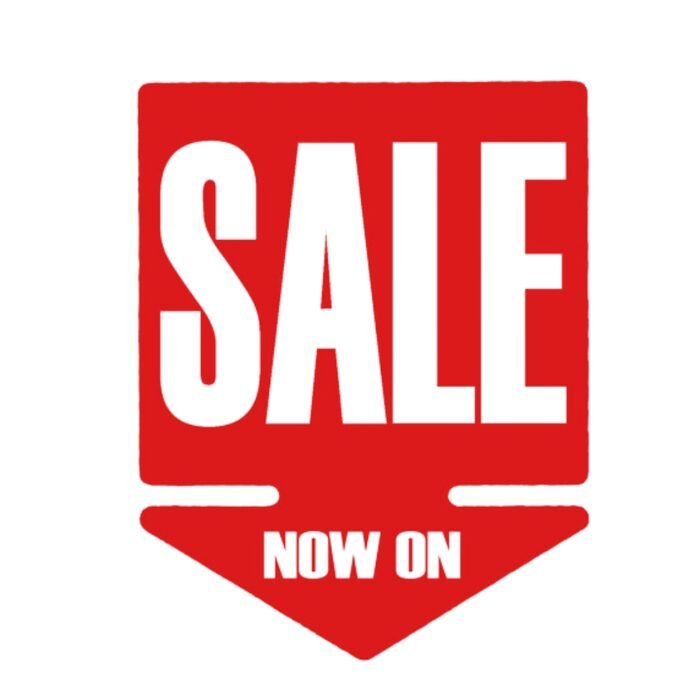Arrow SALE NOW ON Double-Sided Hanging Sign