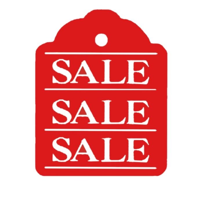 Red SALE Double-Sided Hanging Sign