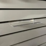 Flat Slatwall Shelf 250mm (W) x 100mm (D) – Clear