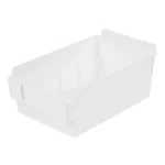 Plastic Slatwall Bins Shlefbox200 White