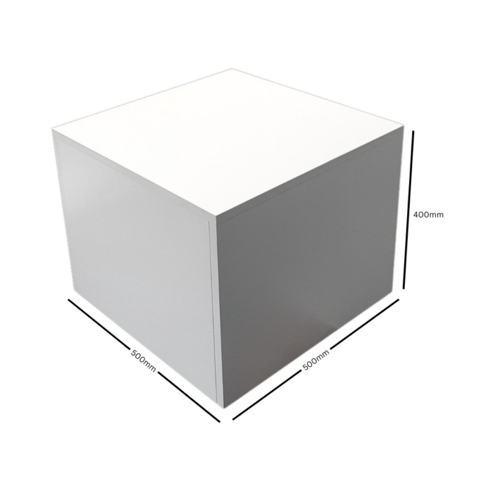 Window Display Plinth 500x500x400mm Dimensions