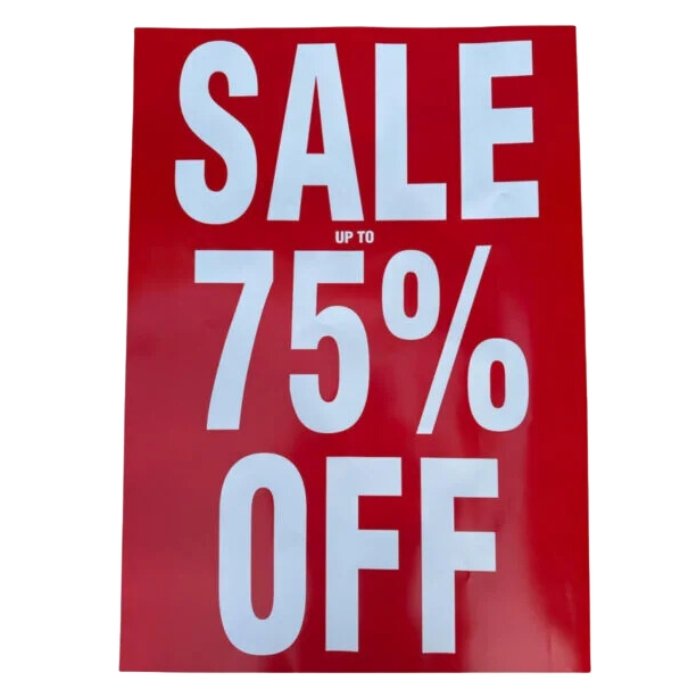SALE UP TO 75% OFF A1 Poster