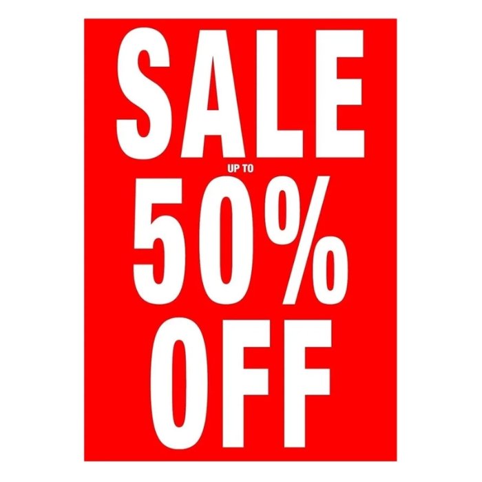 SALE UP TO 50% OFF A1 Poster