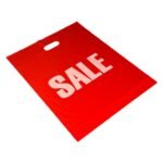 Premium Red & White "SALE" Plastic Carrier Bags