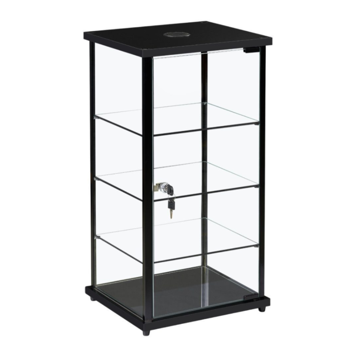 Black Aluminium Display Cabinet