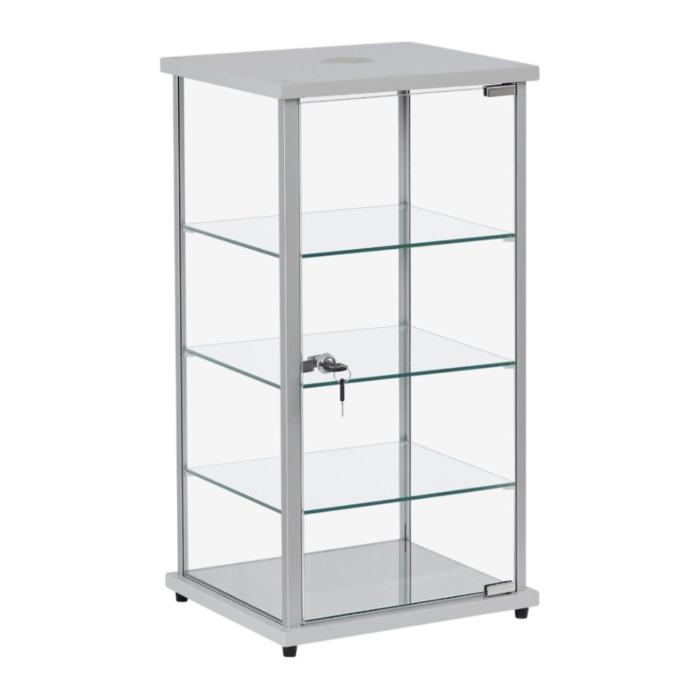 Silver Aluminium Display Cabinet