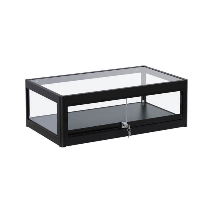 Black Glass Countertop Display Case