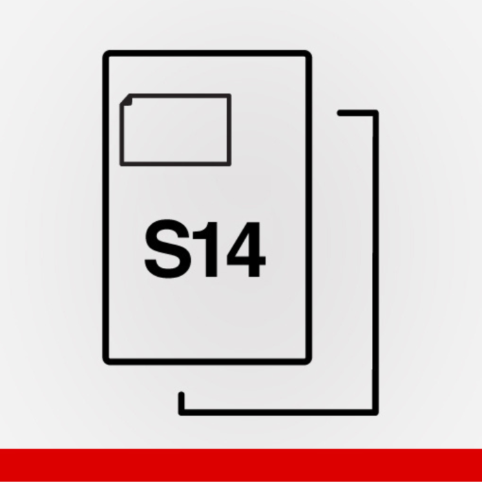 S14 Integrated Labels – 110x60mm Shipping Labels