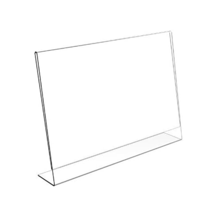 A10 Landscape Acrylic Literature Holder – Clear Menu & Brochure Stand