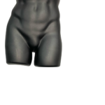 Black Male Hanging Body Form | Retail Display Mannequin – H960mm