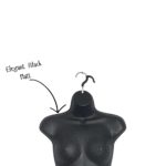 Black Female Hanging Body Form | Retail Display Mannequin – H870mm