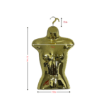 Gold Gloss Female Hanging Half Body Form Size Chart