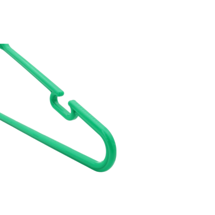Green Plastic Hangers Shoulder Notches