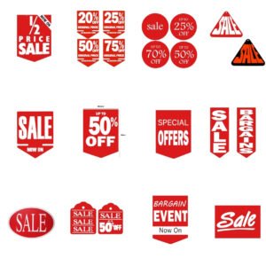 Hanging Sale Signs