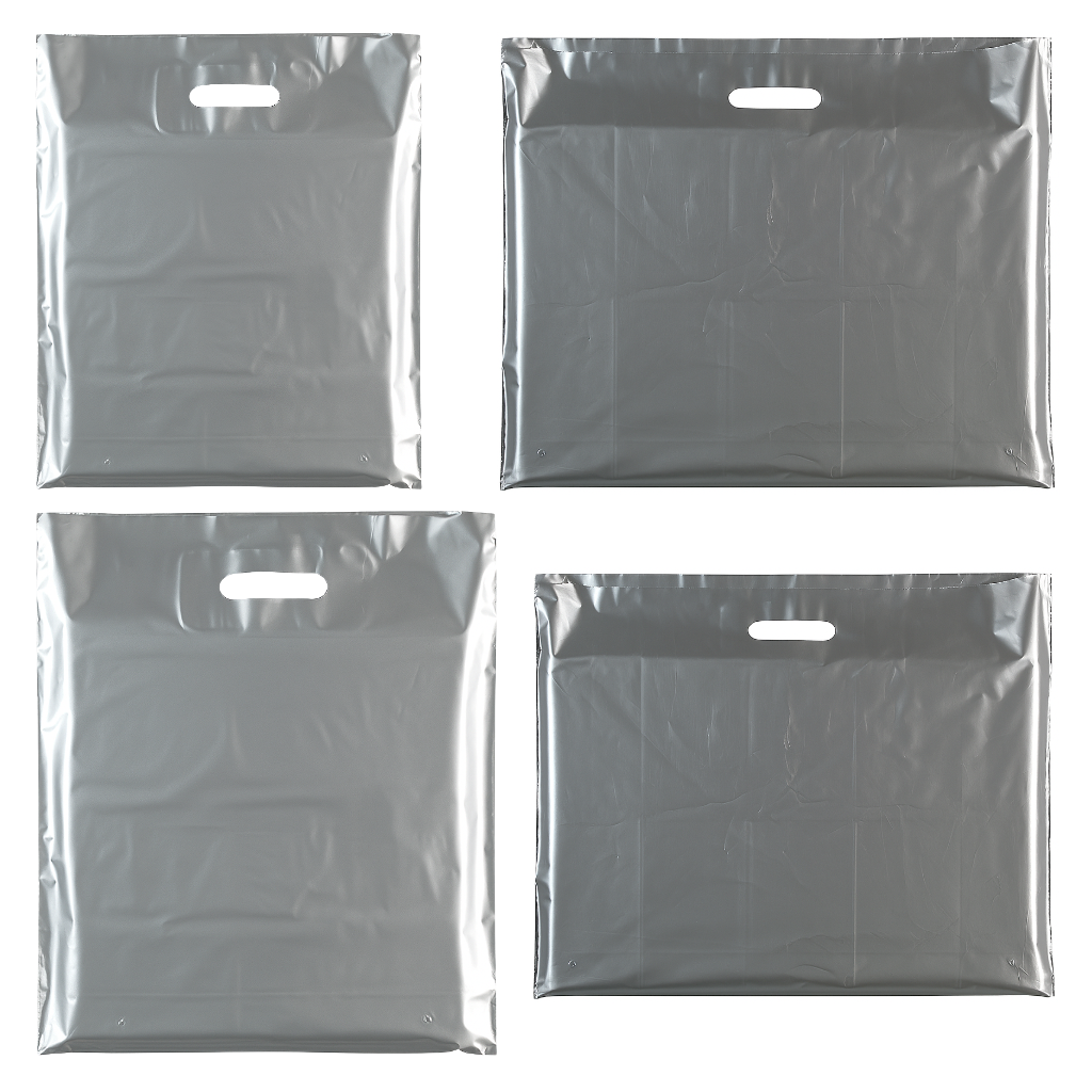 Plastic silver carrier bags – bulk plain red carrier bags for retail and events