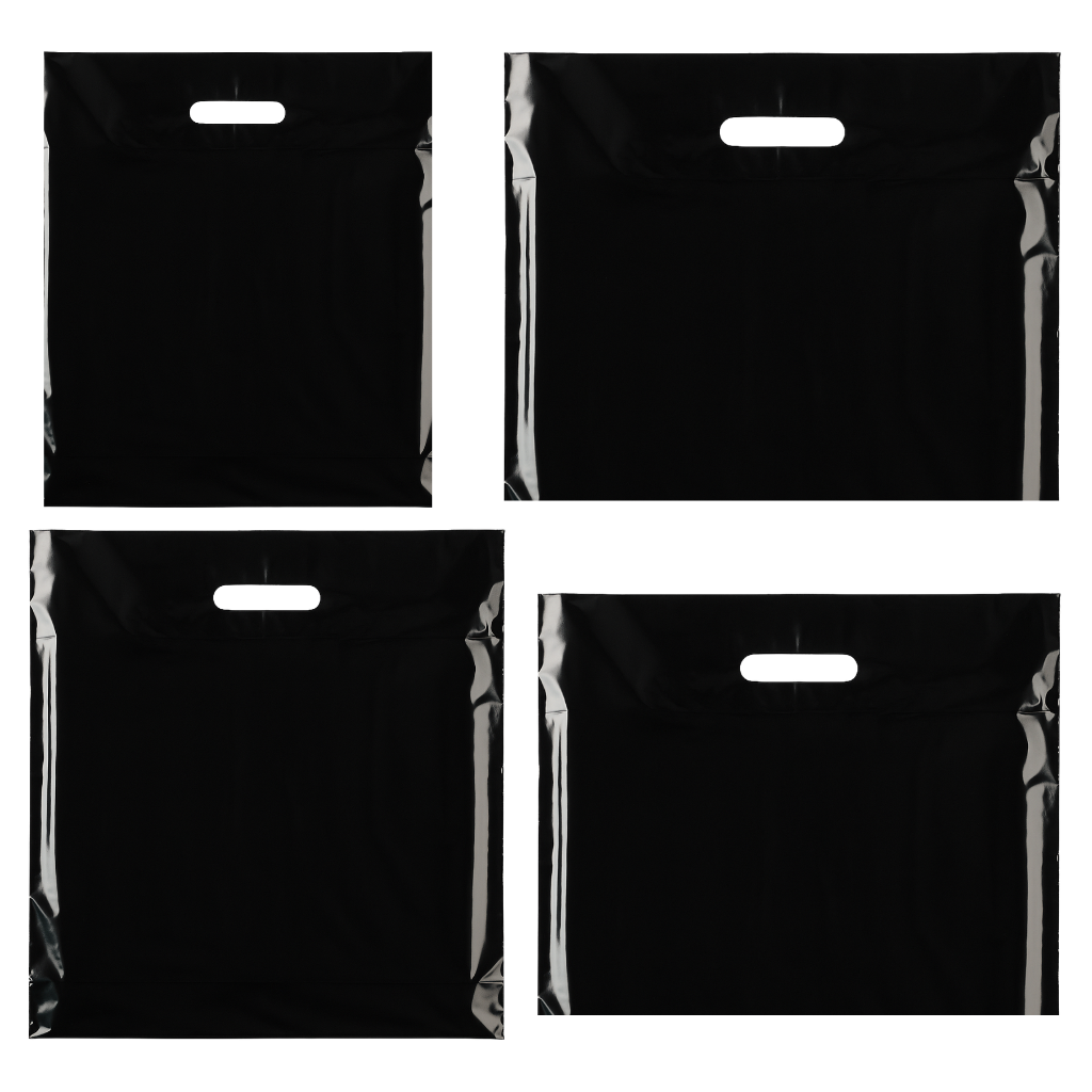 Plastic black carrier bags – bulk plain black carrier bags for retail and events