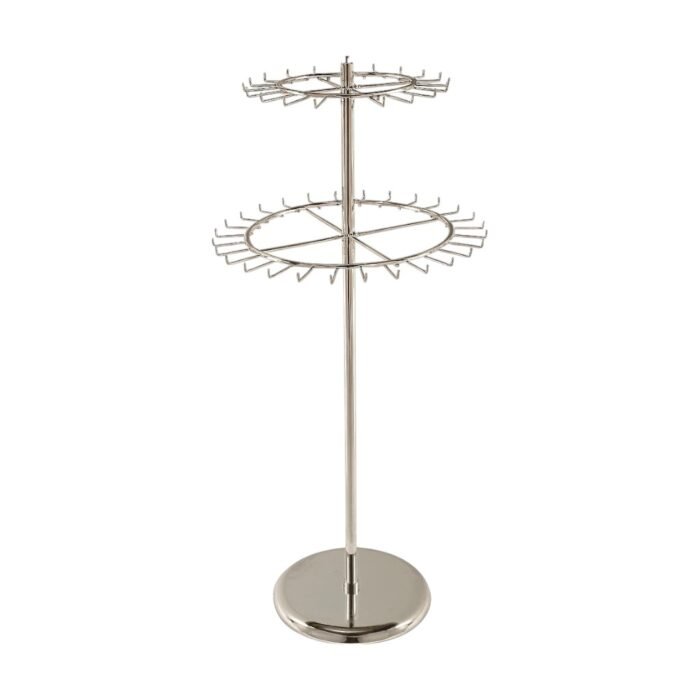 Chrome Two Tier Revolving Tie and Belt Rail