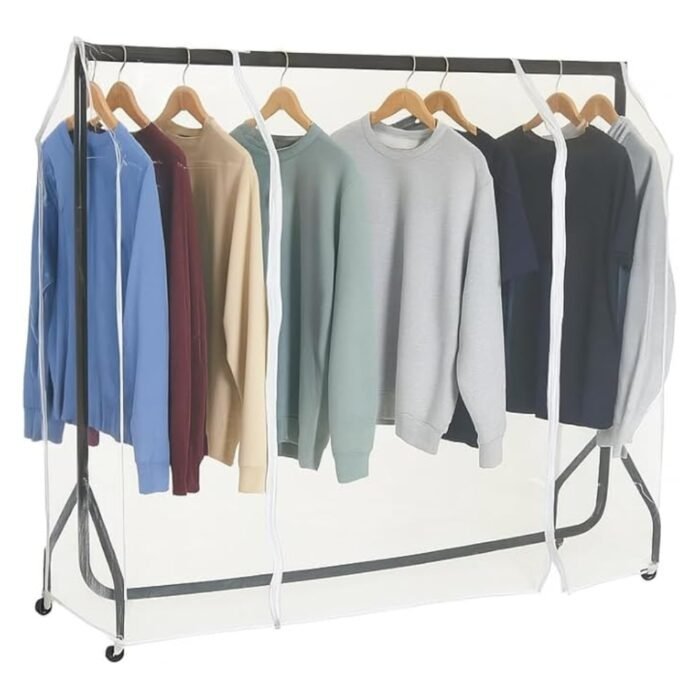 clear clothes rail cover