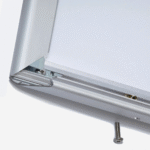 Lockable poster snap frame 32mm aluminium tamper-proof display frame