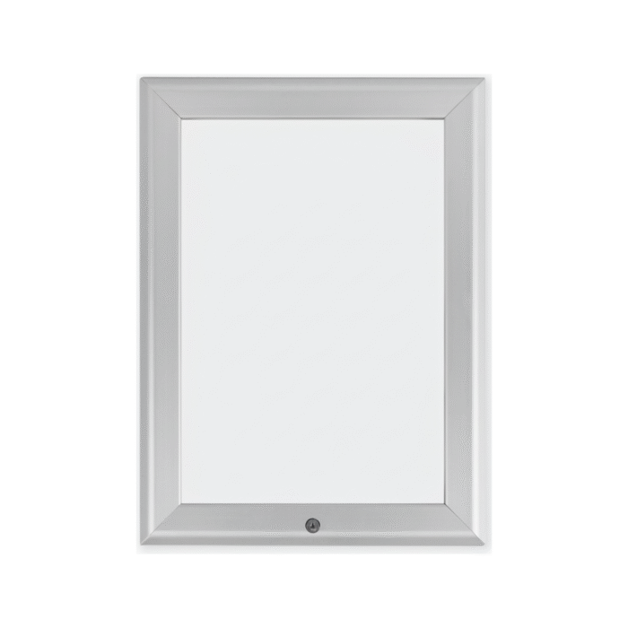 A2 lockable poster snap frame 32mm aluminium tamper-proof display frame
