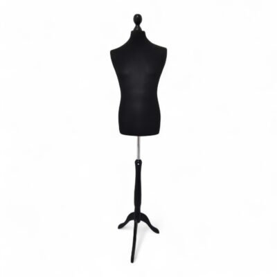 Male Tailors Mannequin Bust – Size 40 Black