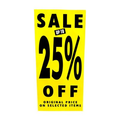 Sale Poster - Sale Up to 25% Off on Selected Items