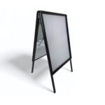 A1 black A-board double sided pavement sign poster display with snap frame
