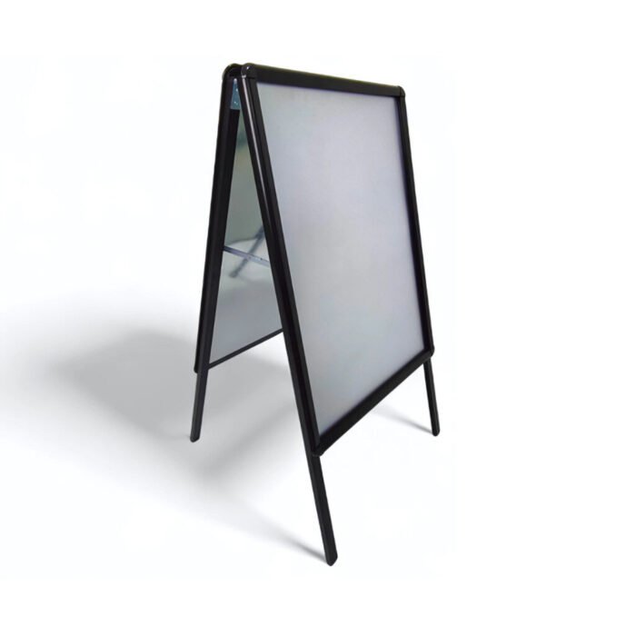 A1 black A-board double sided pavement sign poster display with snap frame