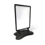 A1 black wind resistant pavement sign heavy duty water base with double sided poster display