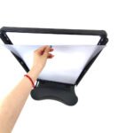 A1 black wind resistant pavement sign heavy duty water base with double sided poster display