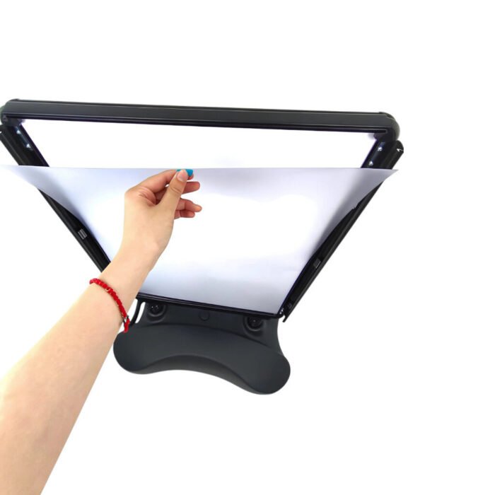 A1 black wind resistant pavement sign heavy duty water base with double sided poster display