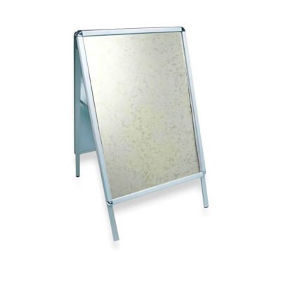 A1 silver A-board double sided pavement sign poster display with aluminium snap frame