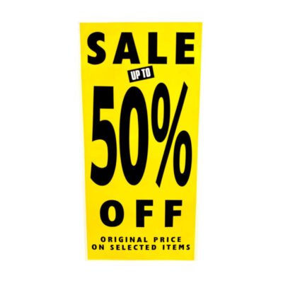 Sale Poster  Sale Up to 50% Off Selected Items