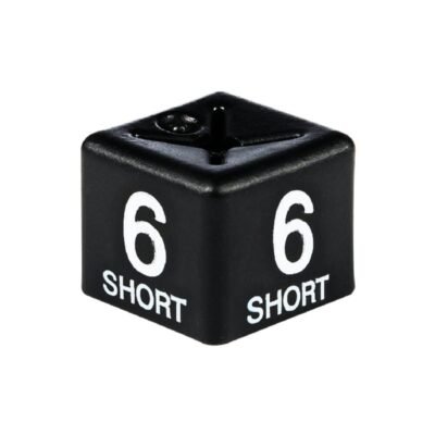 White on Black Size Cubes '6 short'