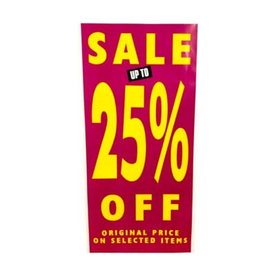 Sale Up to 25% Off  Retail Promotion Poster