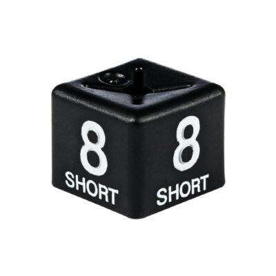 White on Black Size Cubes '8 short'