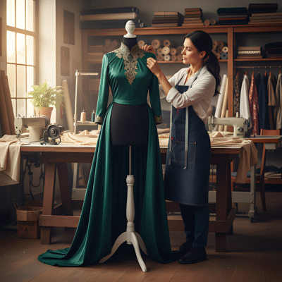 Alt text: Black female tailors dummy size 10/12 with white wooden tripod stand and neck cap, ideal for dressmaking and display.