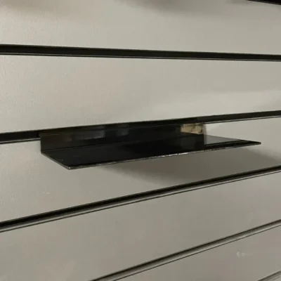 Flat Slatwall Shelf 250mm (W) x 100mm (D) - Black