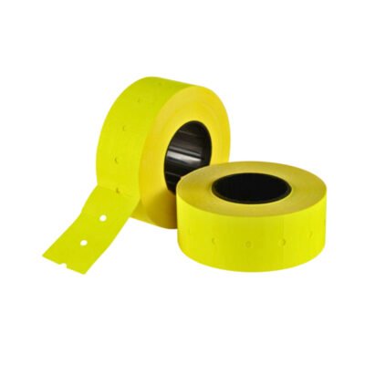 CT1 21x12mm Labels- Fluorescent Yellow Permanent