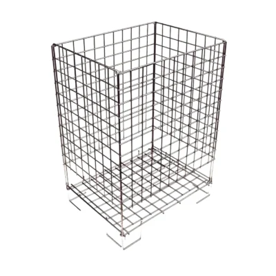 Wire Dump Basket Zinc 48cmx48cmx78cm